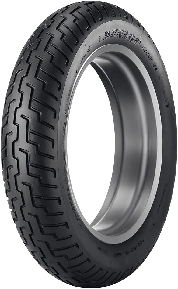 Dunlop D404 Front Motorcycle Tire 110/90-19 (62H) Black Wall - Fits: Honda Gold Wing/Interstate GL1100 1980-1981