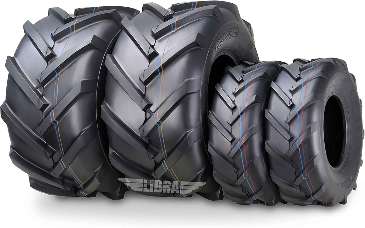 WANDA 4PC 15X6-6 & 20X10-8 Lawn Mower Tractor Tires Super Lug -13078/13071