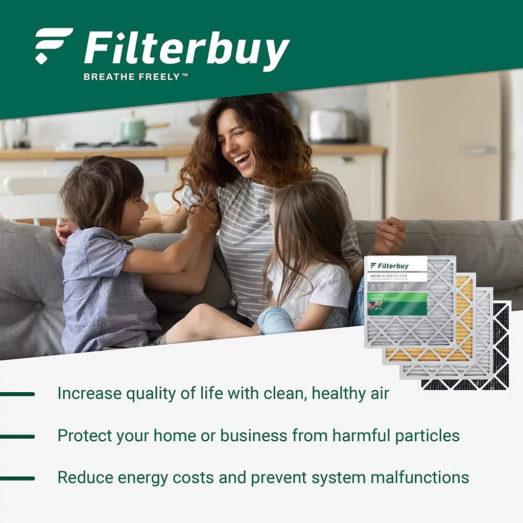 Filterbuy 22x22x1  11 Pleated   Furnace Air Filters (2-Pack)